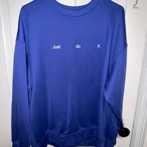 Nike Royal Blue Therma-FIT Crewneck Sweatshirt